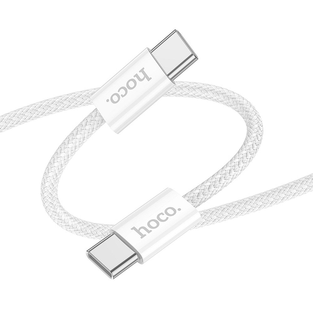 HOCO Type C – Type C PD QC3.0 3A 60W X104 1 m fehér kábel