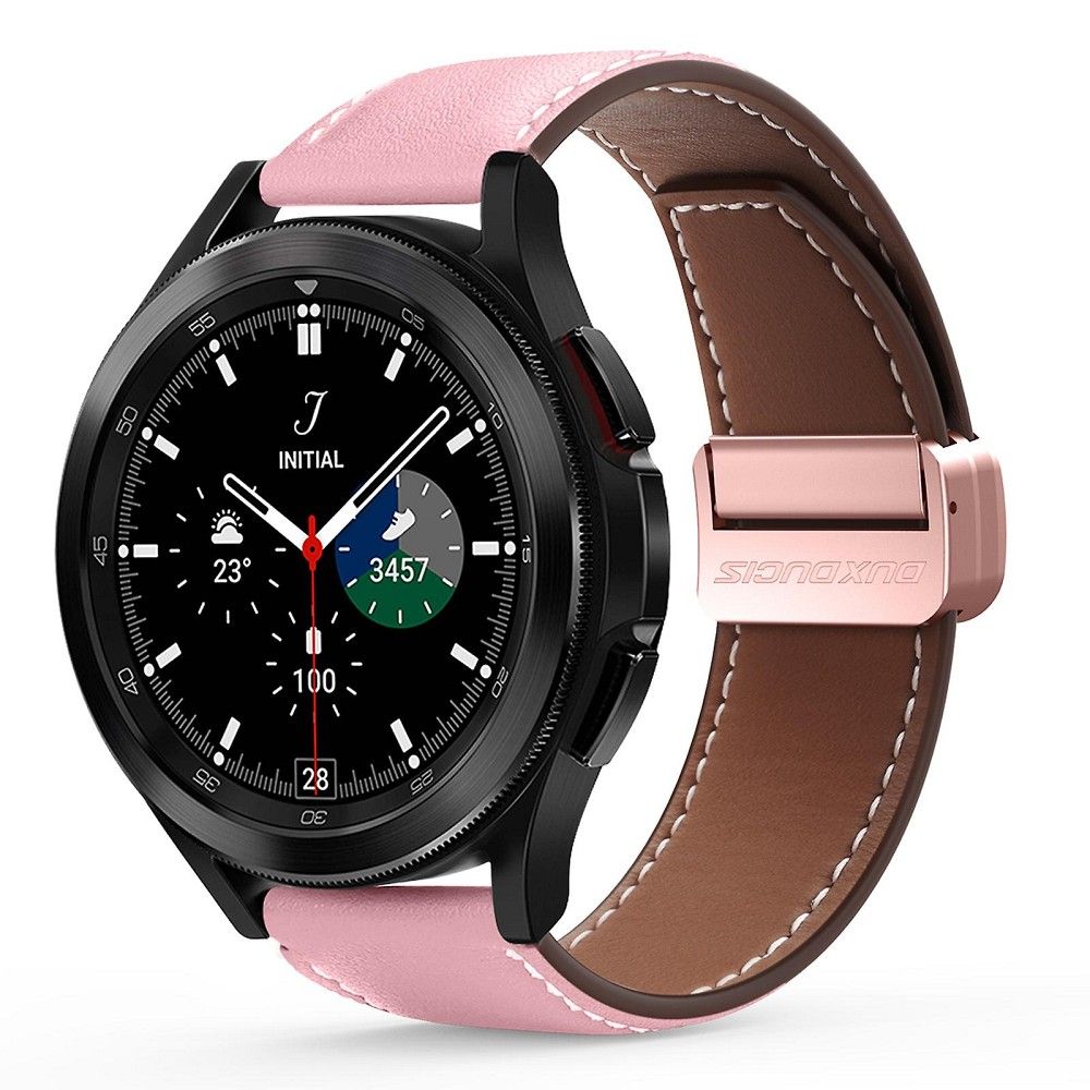 DUX DUCIS YA valódi bőr szíj Apple Watch 38 / 40 / 41 mm rózsaszín