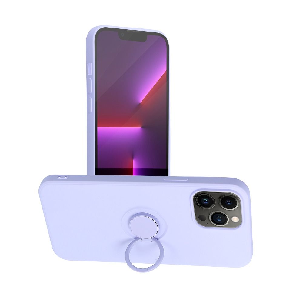 SILIKON GYŰRŰ tok IPHONE 13 Pro Max lila