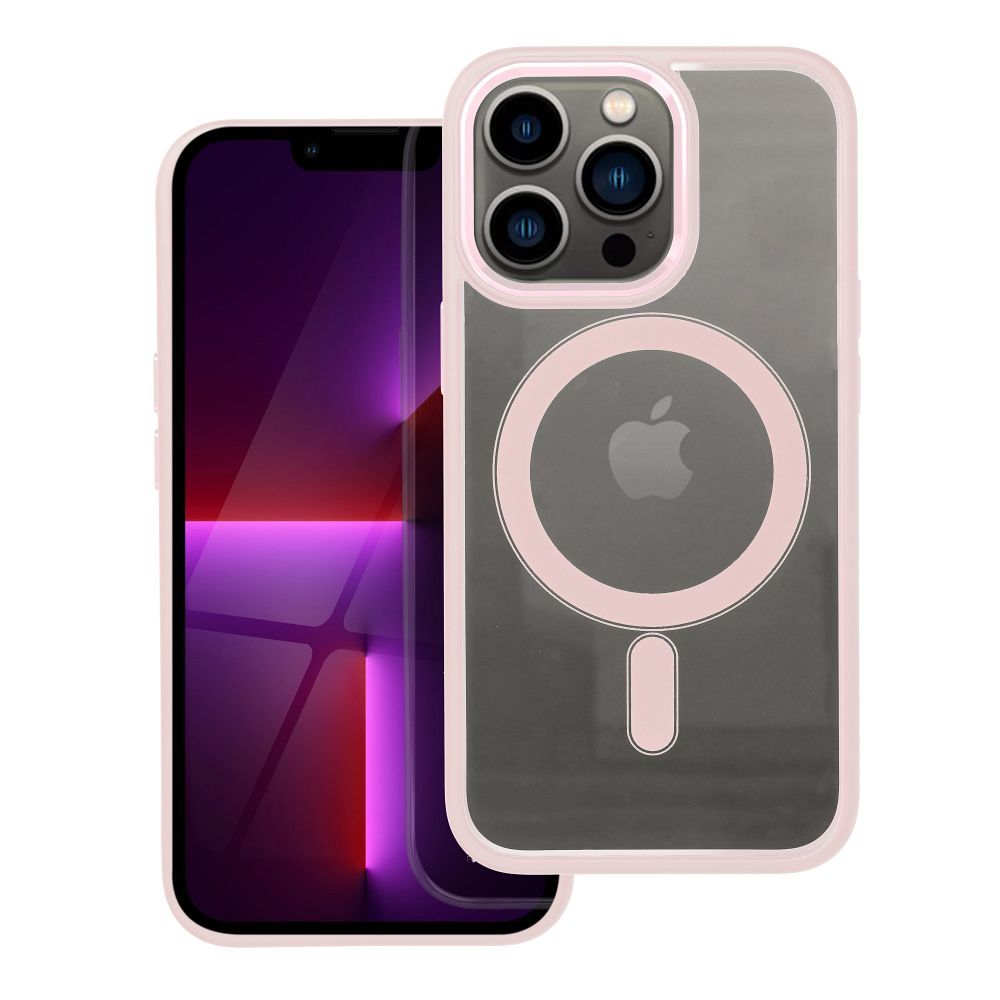 COLOR EDGE MAG COVER tok kompatibilis MagSafe-el IPHONE 13 Pro rózsaszín