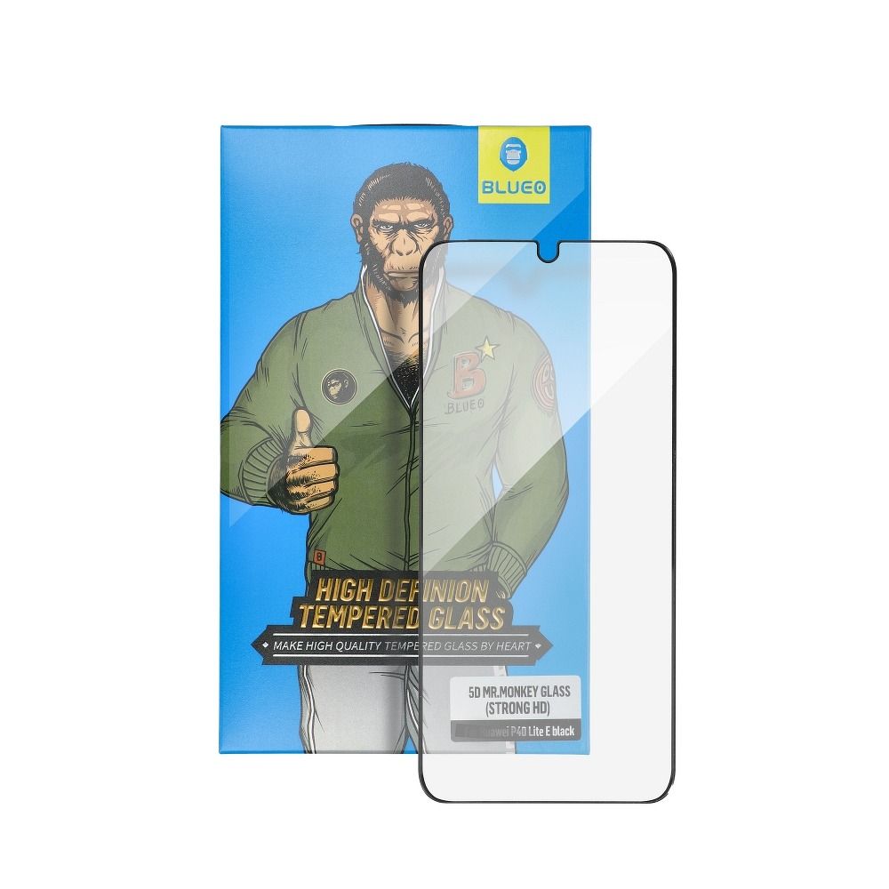 5D Mr. Monkey Glass - Apple Iphone 11 Pro fekete (HD) üvegfólia