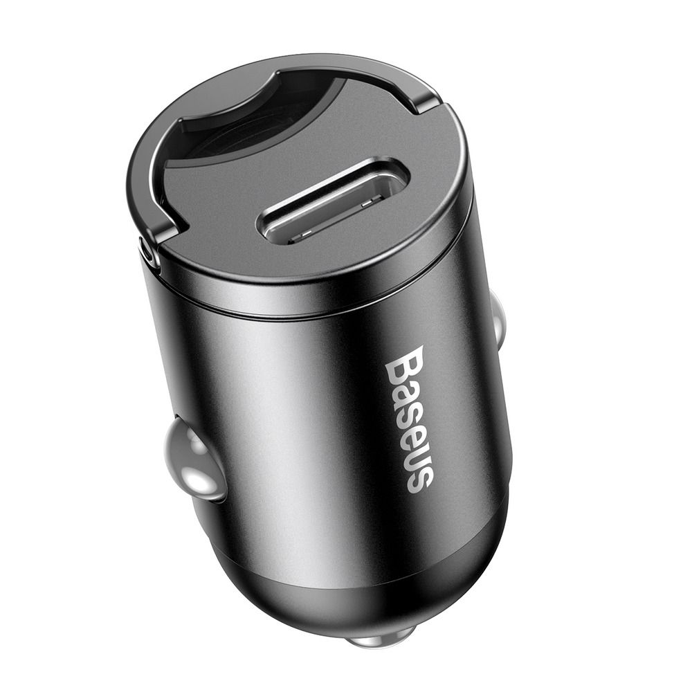 BASEUS car charger Type C 18W + cable Type C to iPhone Lightning 8-pin Tiny Star PPS Mini 1 meter gray TZVCHX-0G