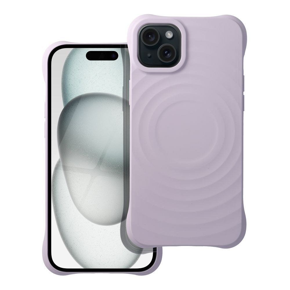 Silicone Zephyr Mag Cover kompatibilis MagSafe-vel az IPHONE 15 PLUS-hoz lila
