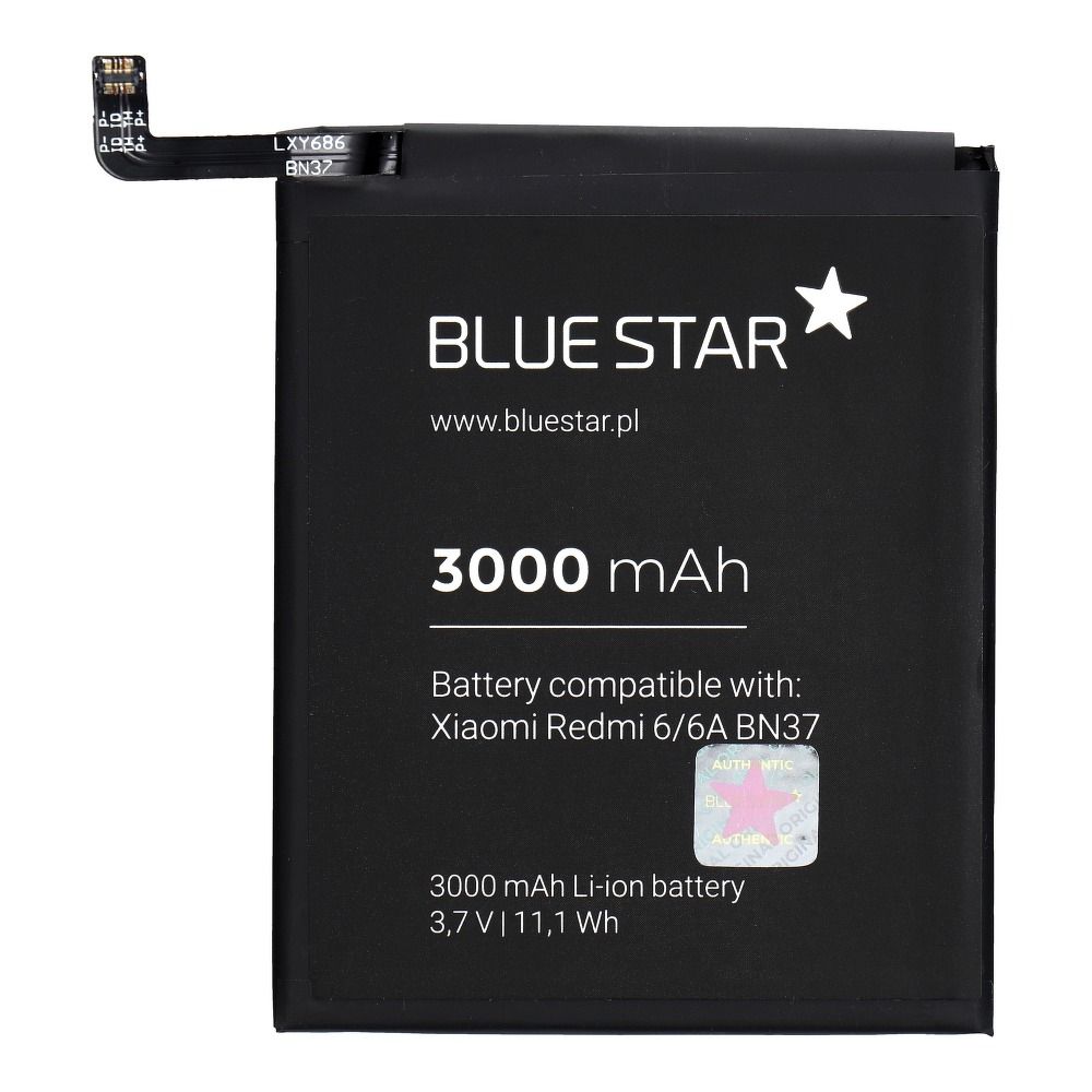 BLUE STAR battery for XIAOMI REDMI 6 / 6A (BN37) 3000 mAh