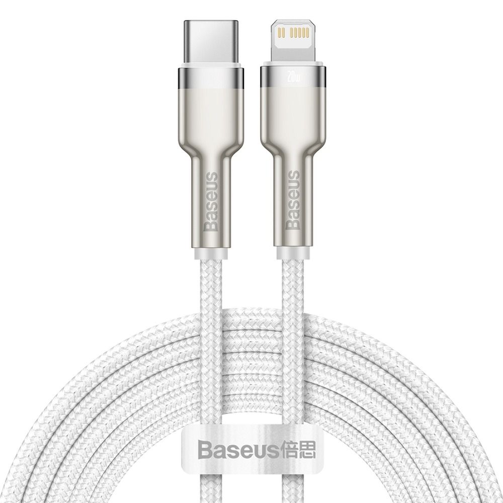 BASEUS Type C to Lightning PD 20W Cafule CATLJK-B02 2 m fehér kábel