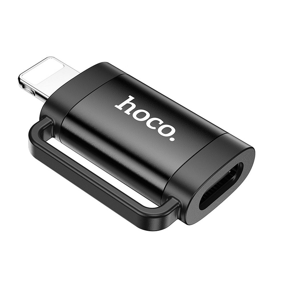 HOCO OTG Lightning (férfi) – Type C (női) adapter 2A UA31B fekete