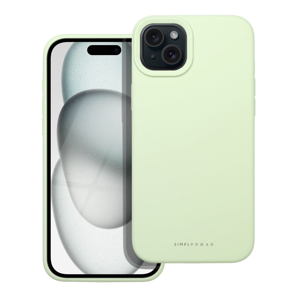 Roar Cloud-Skin Case – for iPhone 15 Plus Világos zöld