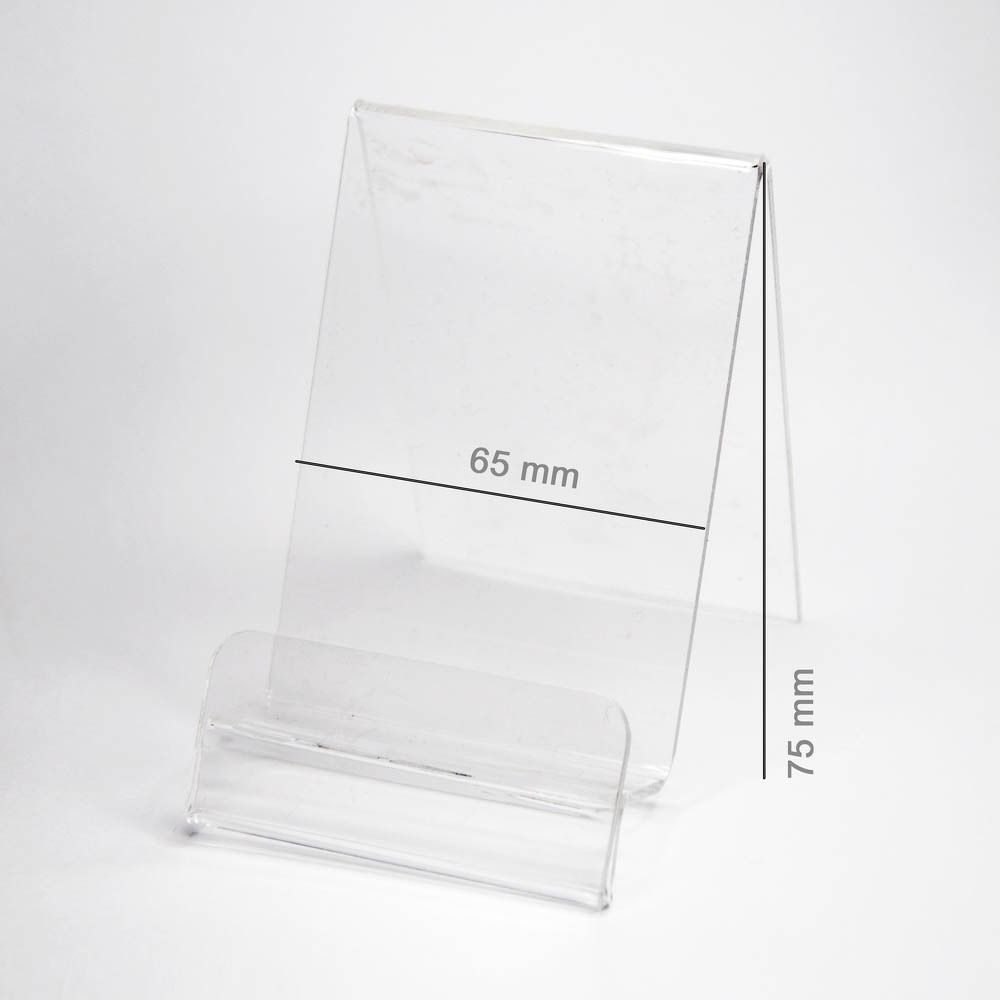 Plexi Függőleges Tartó Árral (Okostelefon – 65 mm)