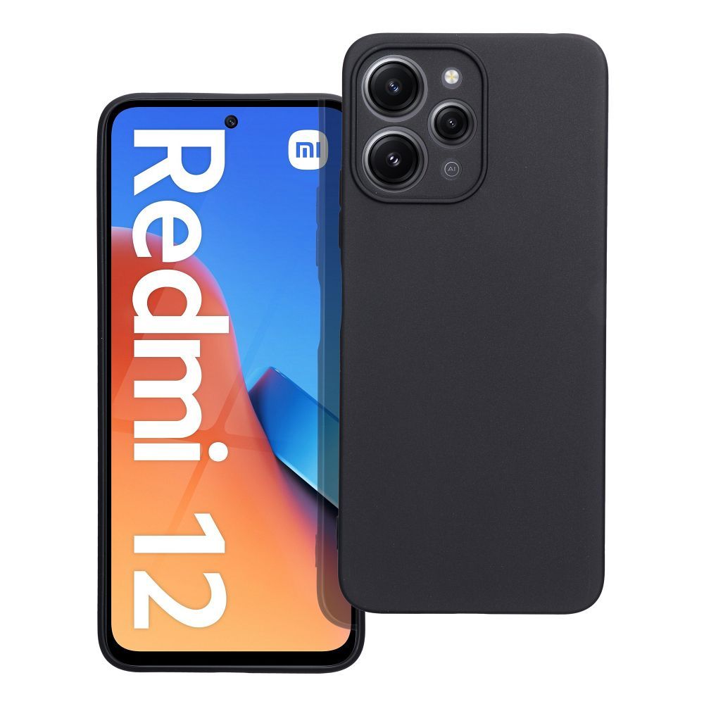 MATT tok XIAOMI Redmi 12 4G / Redmi 12 5G fekete