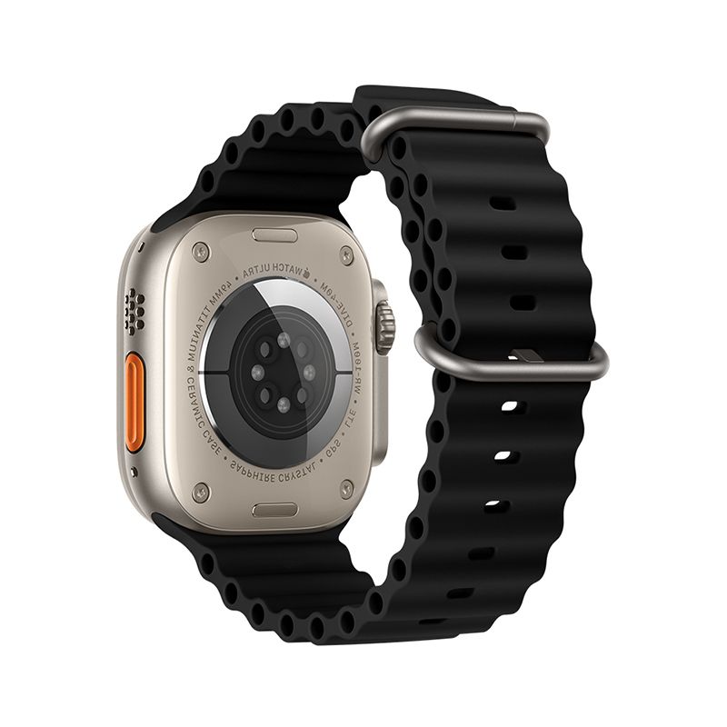 FORCELL F-DESIGN FA12 szíj APPLE Watch 42 / 44 / 45 / 49 mm fekete
