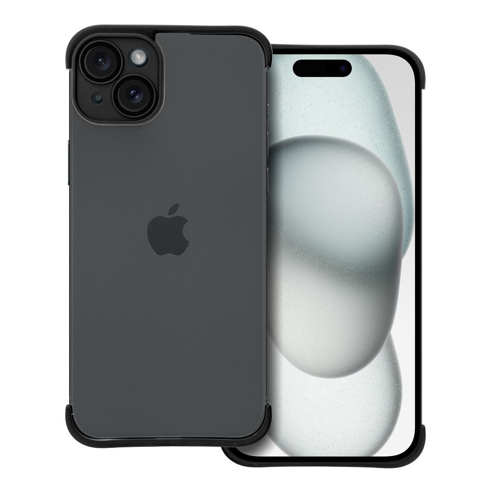 MINI BUMPERS tok kamera sziget védelemmel IPHONE 15 Plus fekete