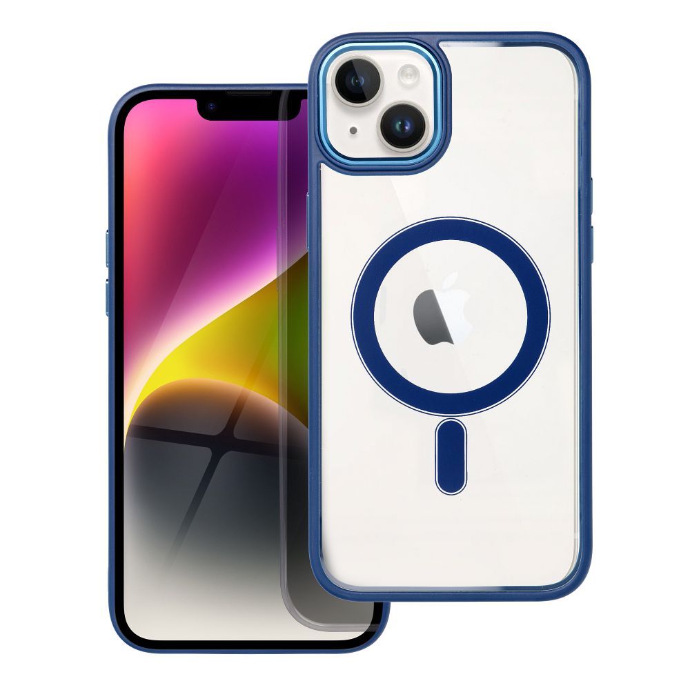 COLOR EDGE MAG COVER tok, MagSafe kompatibilis IPHONE 14 Plus navy kék színben