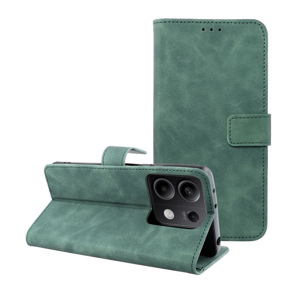 TENDER könyvtok XIAOMI Note 13 5G zöld