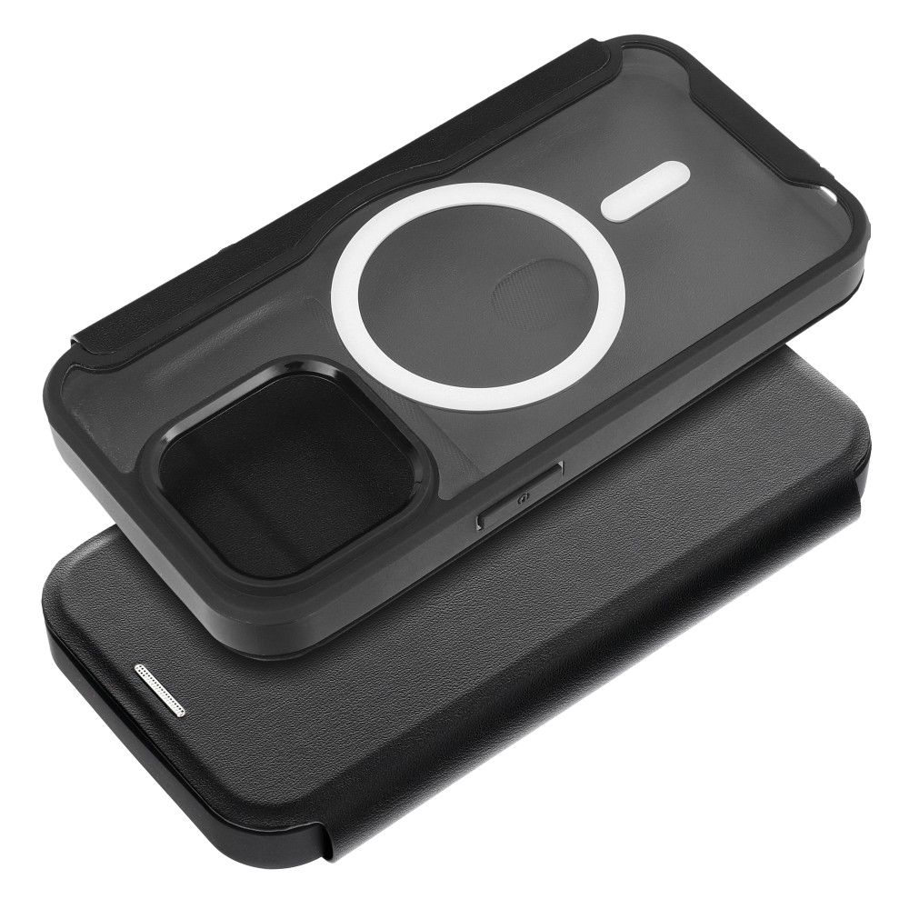 SMART MAG könyvtok MagSafe kompatibilis IPHONE 15-höz fekete