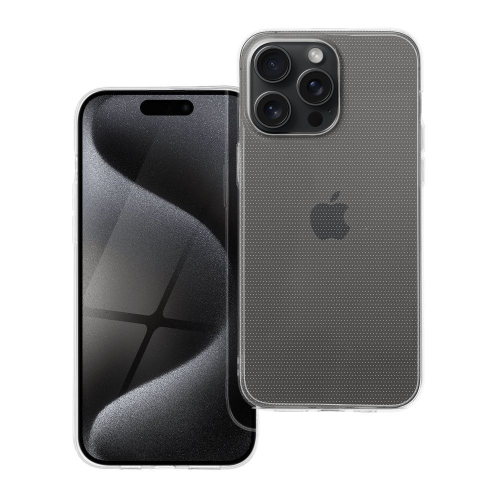 Átlátszó 2 mm-es BOX tok IPHONE 15 Pro Max-hoz