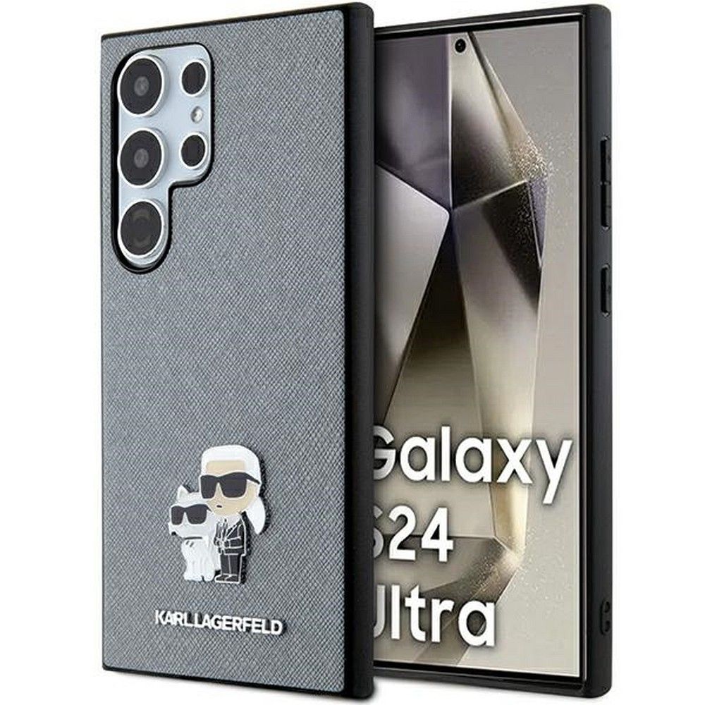 KARL LAGERFELD tok SAMSUNG S24 Ultra KLHCS24LPSAKCMPG (SAFFIANO KC PIN) szürke