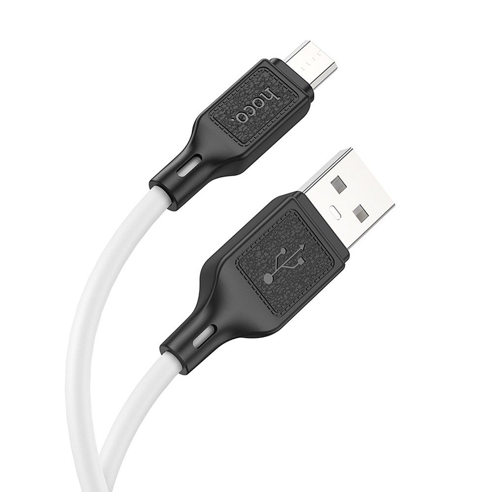 HOCO USB A – Micro USB 2,4A X90 1m fehér kábel