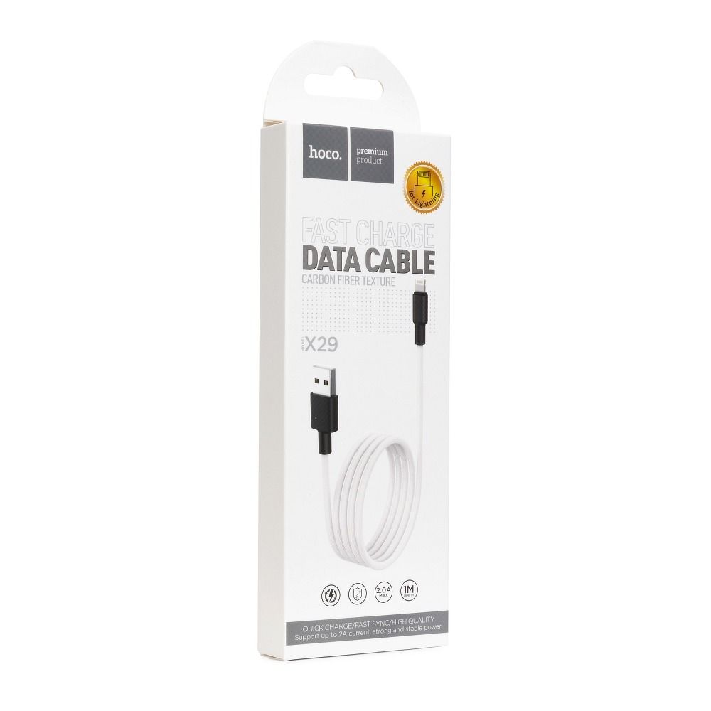 HOCO USB A to Lightning 2A X29 1 m fehér kábel