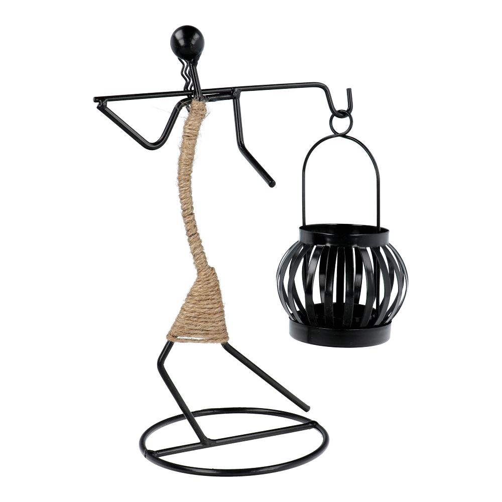 Dekoratív fém gyertyaállvány ART DECO Africa F IALC-2