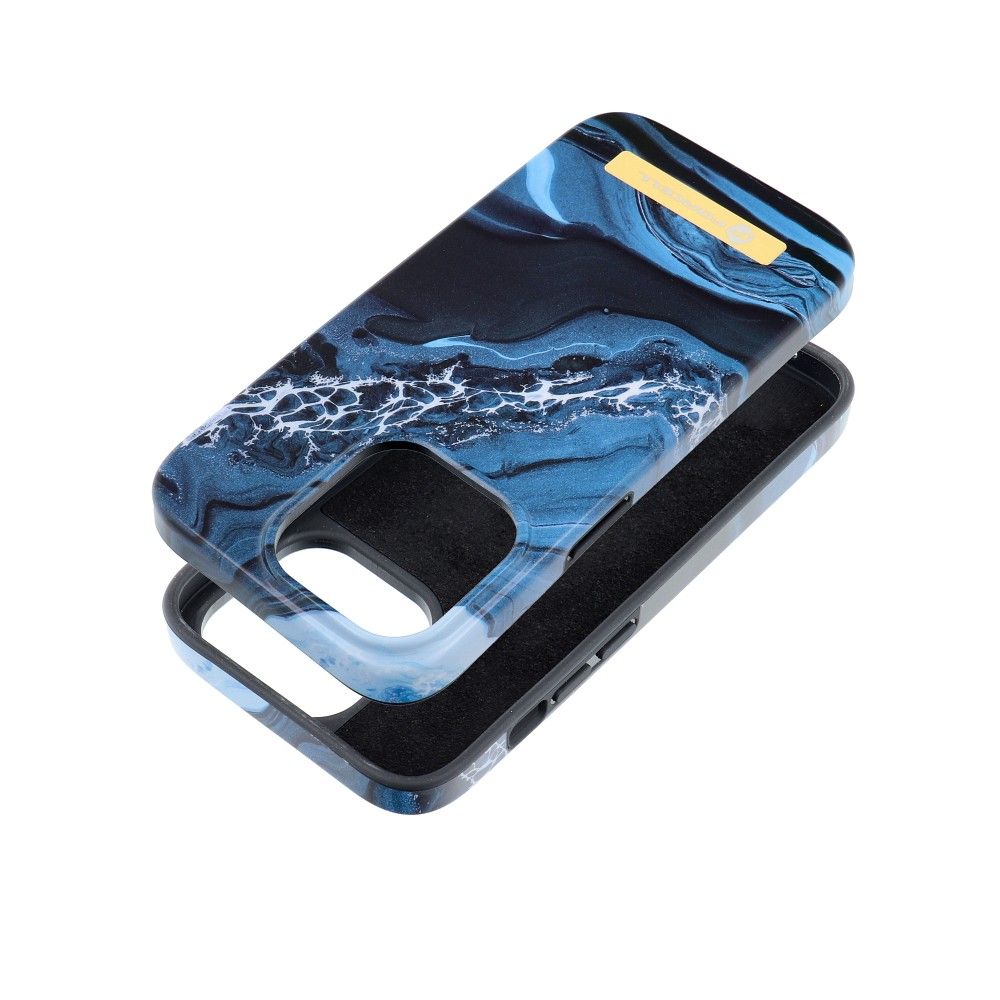 FORCELL F-PROTECT Mirage tok MagSafe kompatibilis IPHONE 14 PRO-hoz, óceán márvány