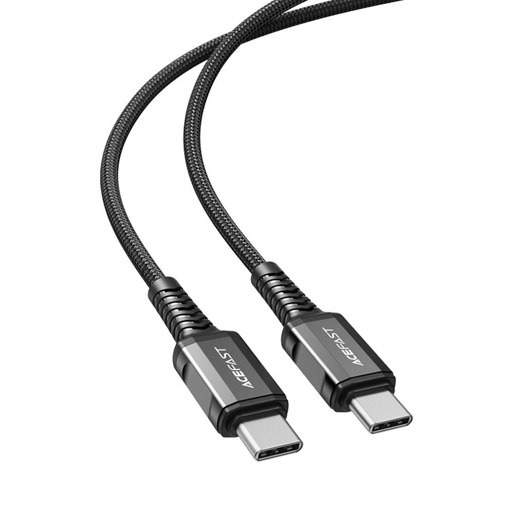 ACEFAST Type C – Type C 3A PD60W alumínium ötvözet C1-03 1,2 m fekete kábel