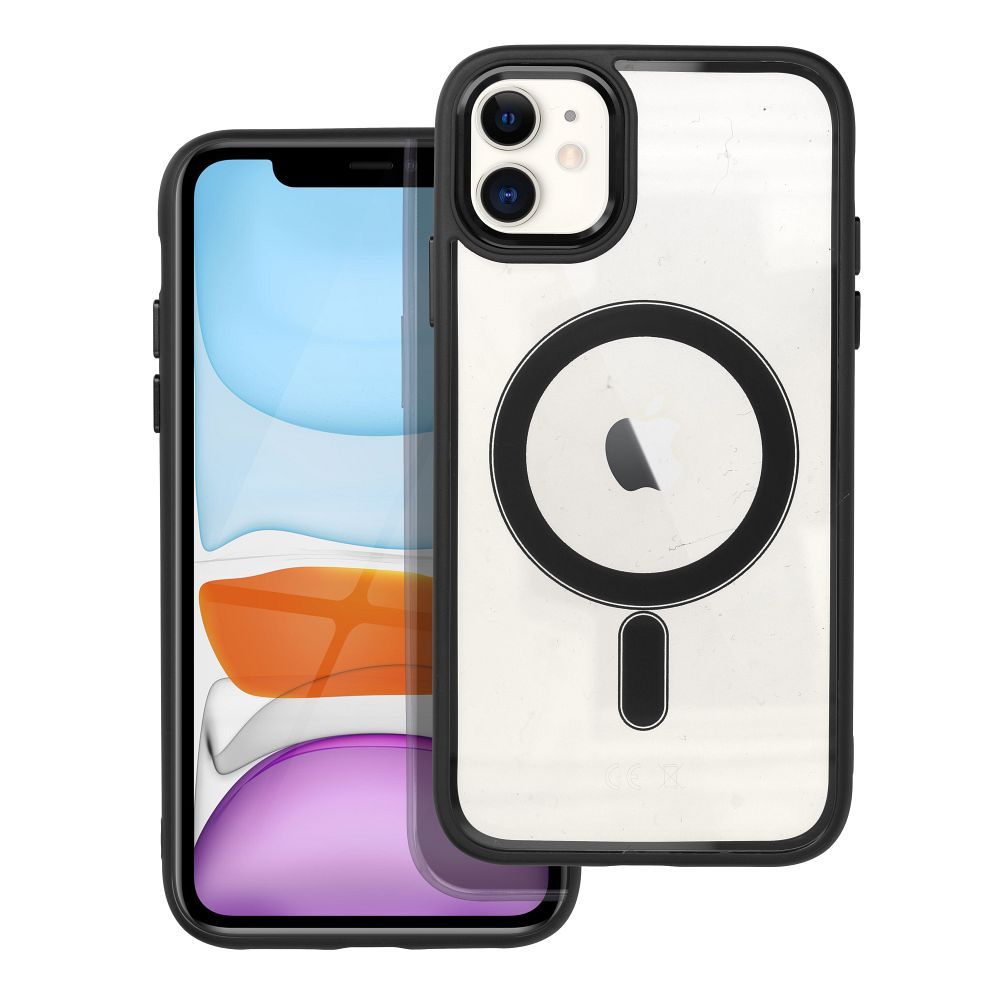 COLOR EDGE MAG COVER tok kompatibilis MagSafe-el IPHONE 11 fekete