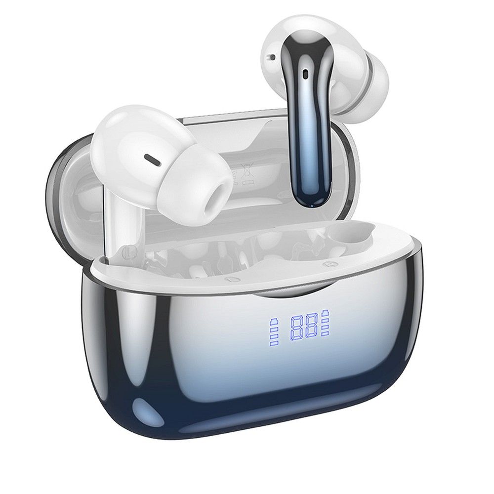 HOCO vezeték nélküli fülhallgató bluetooth TWS ANC+ENC EQ16 kék máz