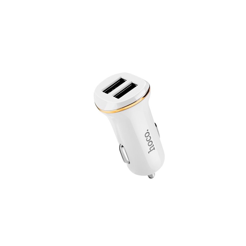 HOCO car charger 2 x USB A 2,1A 11W Z1 white
