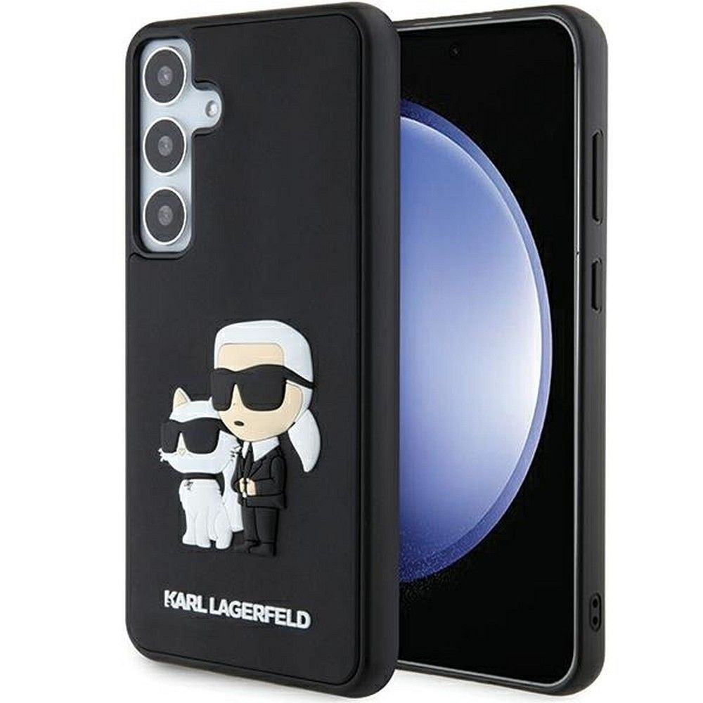 KARL LAGERFELD tok SAMSUNG S24 KLHCS24S3DRKCNK (3D GUMI KC NFT) fekete