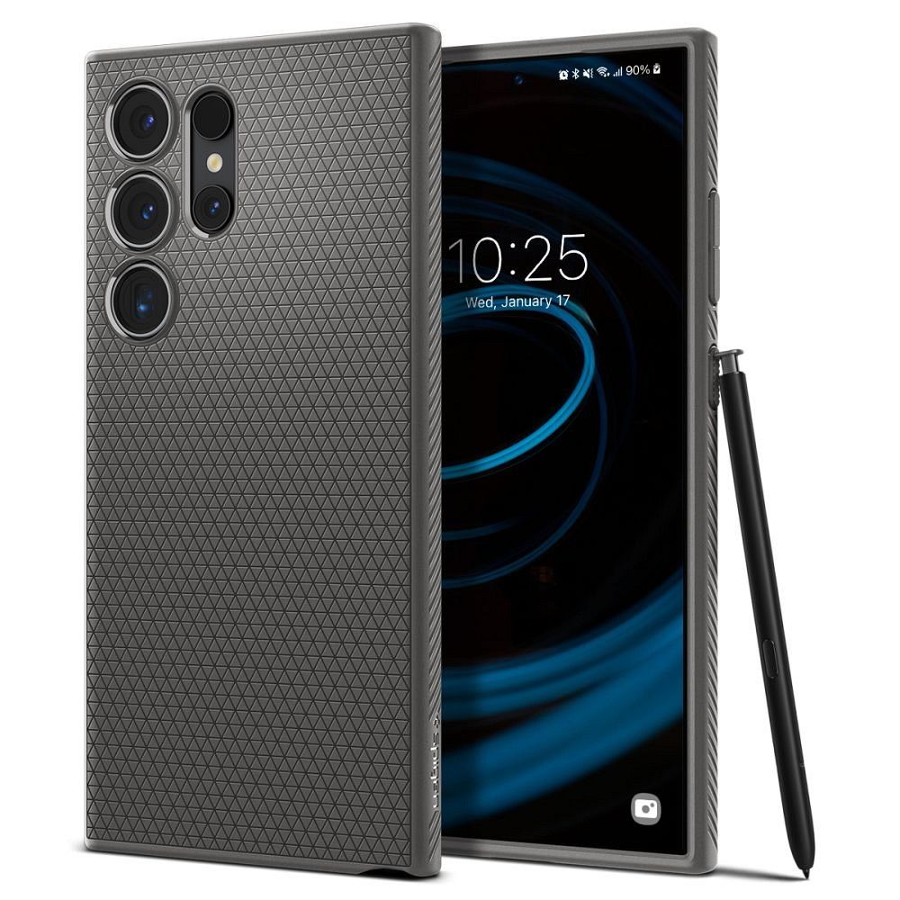 SPIGEN Liquid Air tok SAMSUNG S24 ULTRA márvány szürke