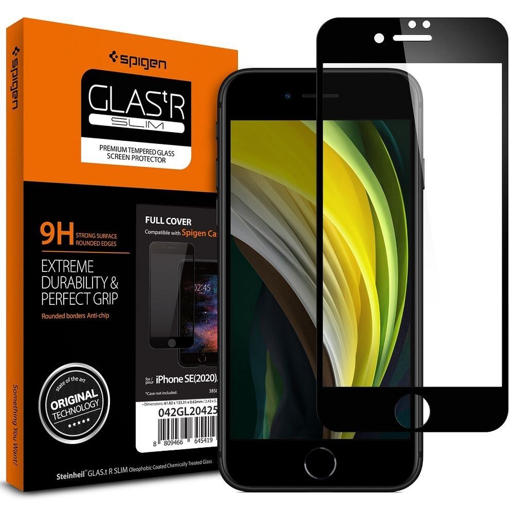 Szkło Hartowane SPIGEN glass FC do IPHONE 7/8/SE 2020 black