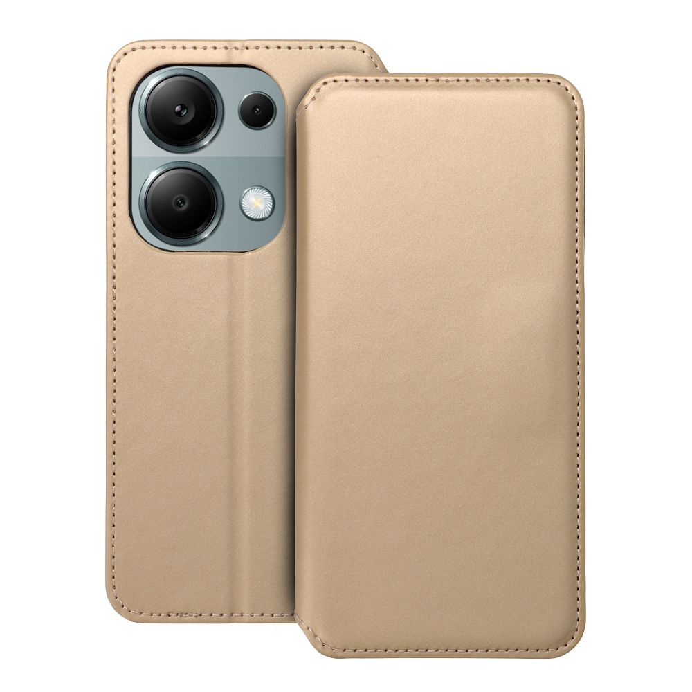DUAL POCKET könyv tok XIAOMI Note 13 Pro 4G arany