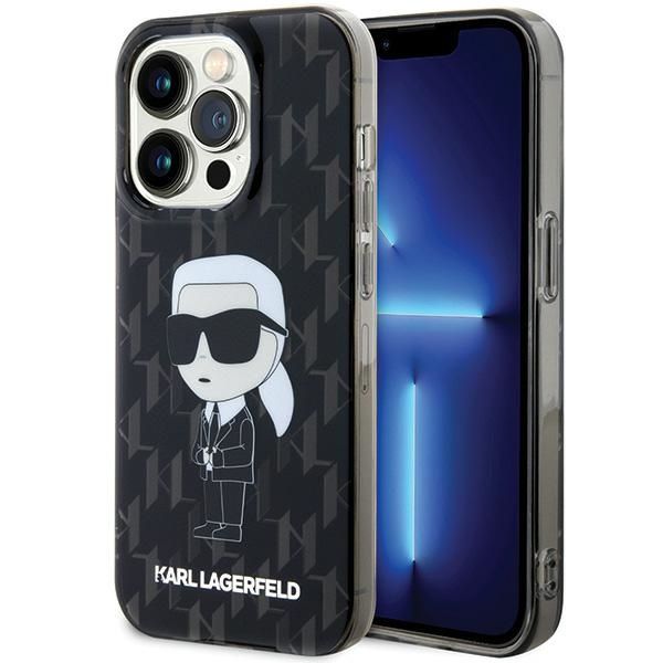 KARL LAGERFELD case for IPHONE 15 Pro KLHCP15LHNKMKLK (Ikonik Monogram) black