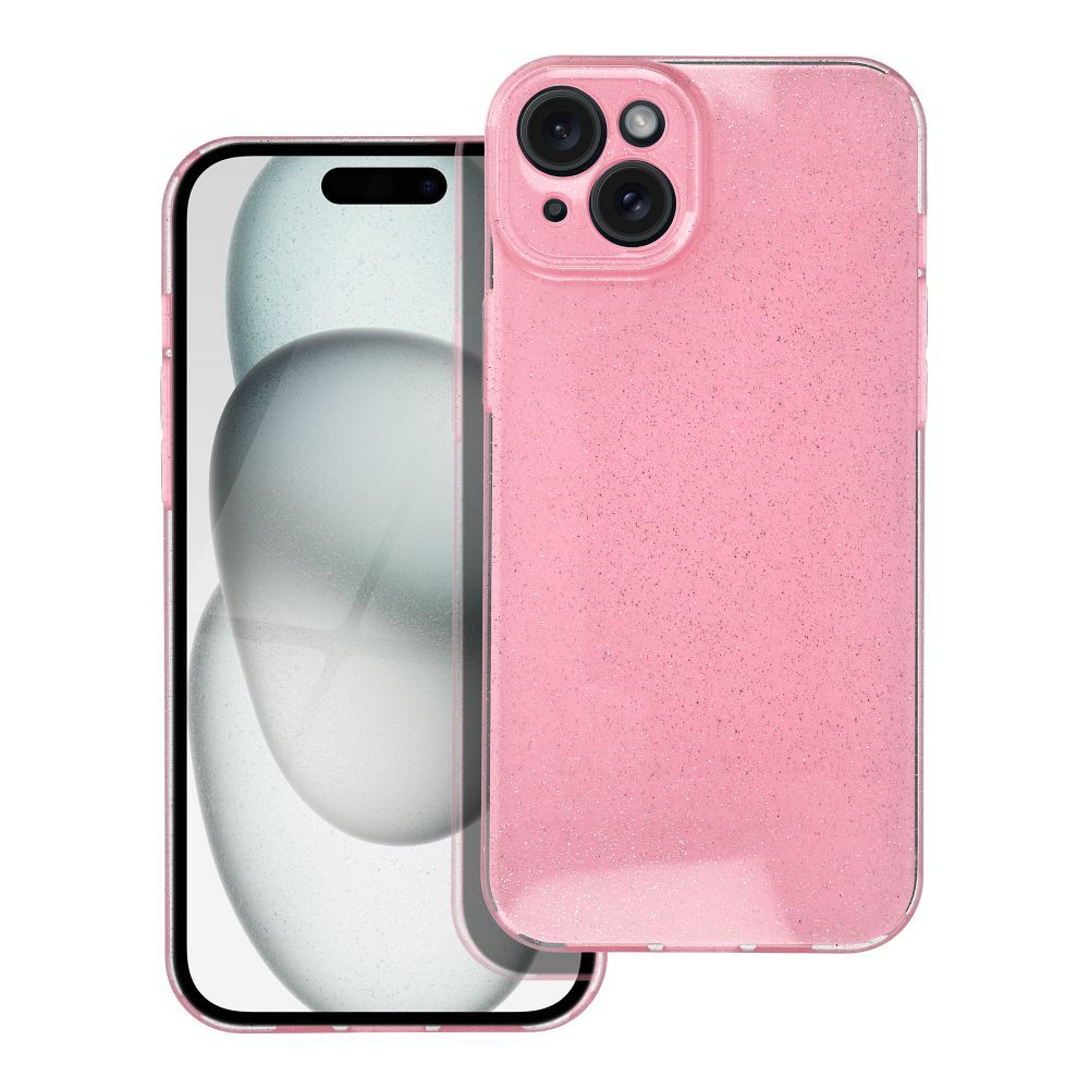 CLEAR CASE 2 mm BLINK for IPHONE 15 Plus pink