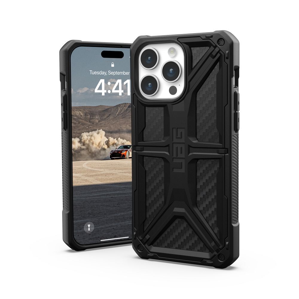 (UAG) Urban Armor Gear Monarch az IPHONE 15 PRO MAX-hoz, szénszálas