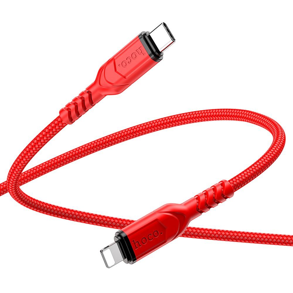 HOCO Type C – Lightning PD 3A 20W X59 kábel 1 m piros