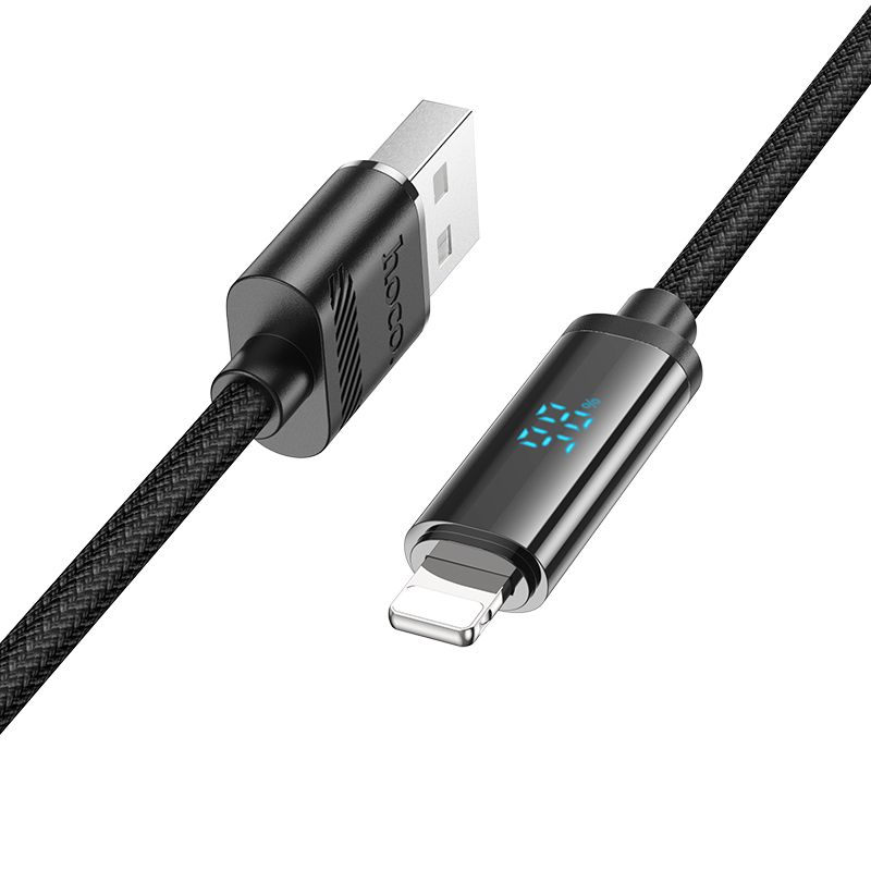 HOCO cable USB A to Lightning PD 2,4A 27W U127 1,2 m black