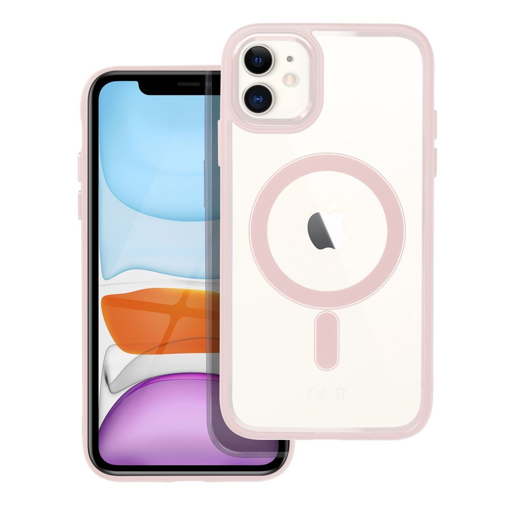 COLOR EDGE MAG COVER tok kompatibilis MagSafe-el IPHONE 11 rózsaszín