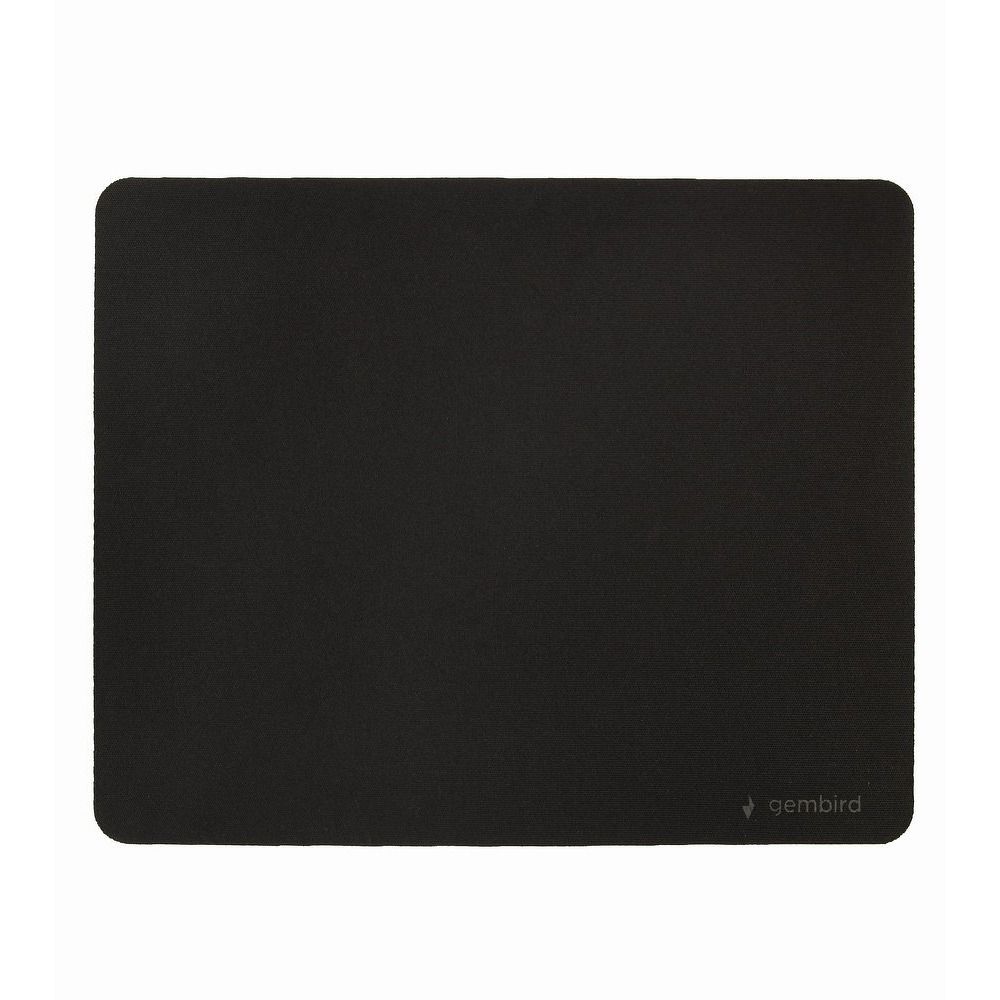 Fekete, csúszásmentes gumialapú egérpad MP-S-BK (méret: 220x180x2mm)