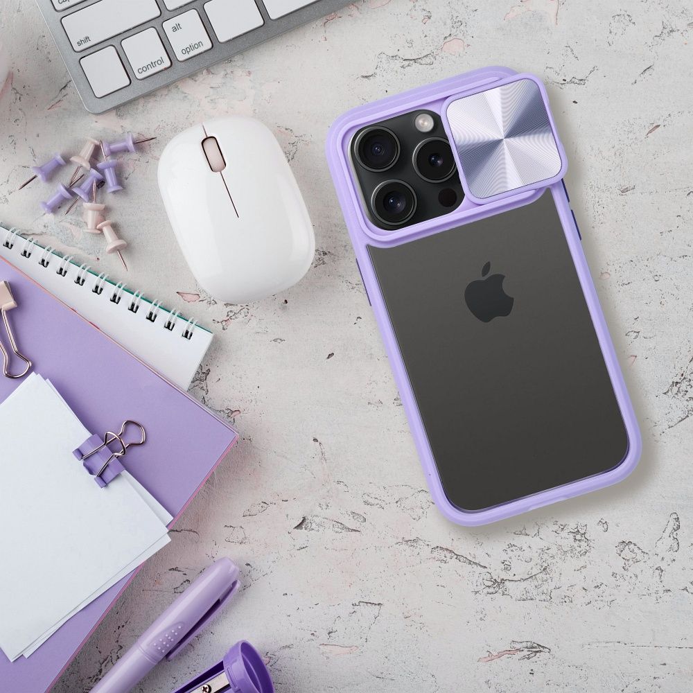 Futerał SLIDER do IPHONE 15 Plus fioletowy