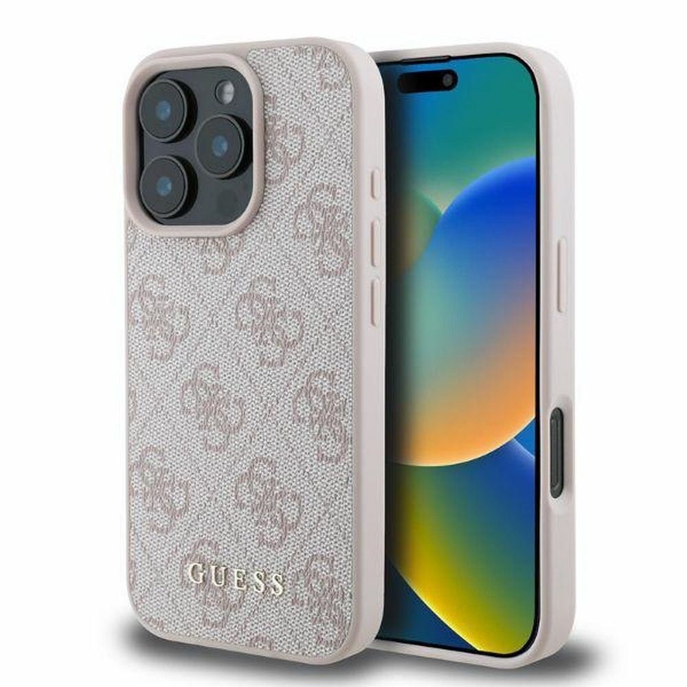 GUESS tok IPHONE 16 Pro GUHCP16LG4GFPI (PU 4G Classic) rózsaszín