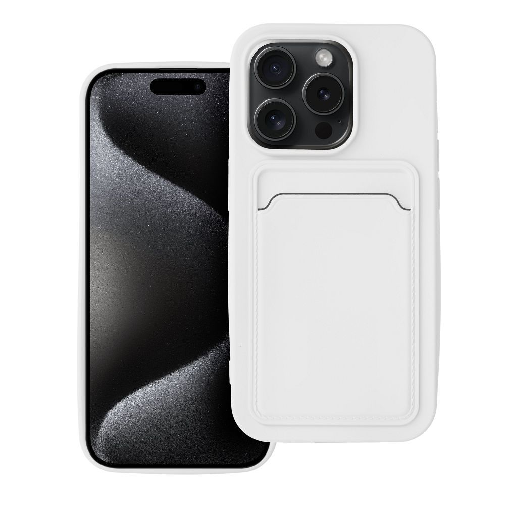 KÁRTYA tok IPHONE 15 Pro fehér