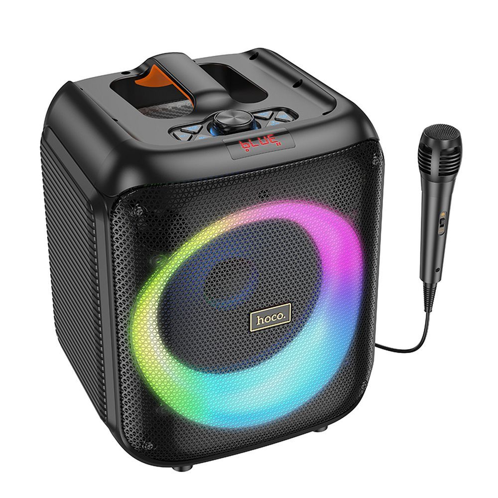HOCO bluetooth / vezeték nélküli hangszóró + mikrofon Graceful HA1 fekete