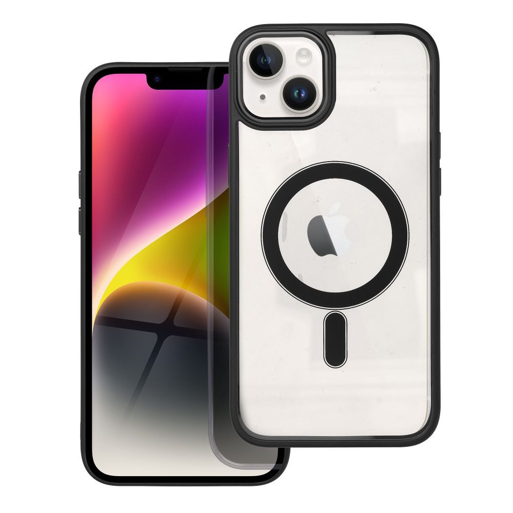 COLOR EDGE MAG COVER tok, MagSafe kompatibilis IPHONE 14 Plus-hoz, fekete