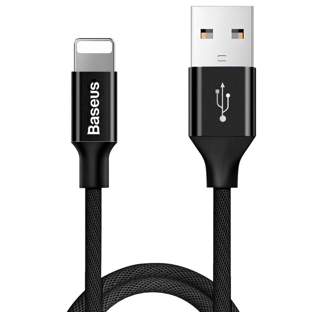 BASEUS USB A to Lightning 2A Yiven CALYW-01 1,2 m fekete kábel