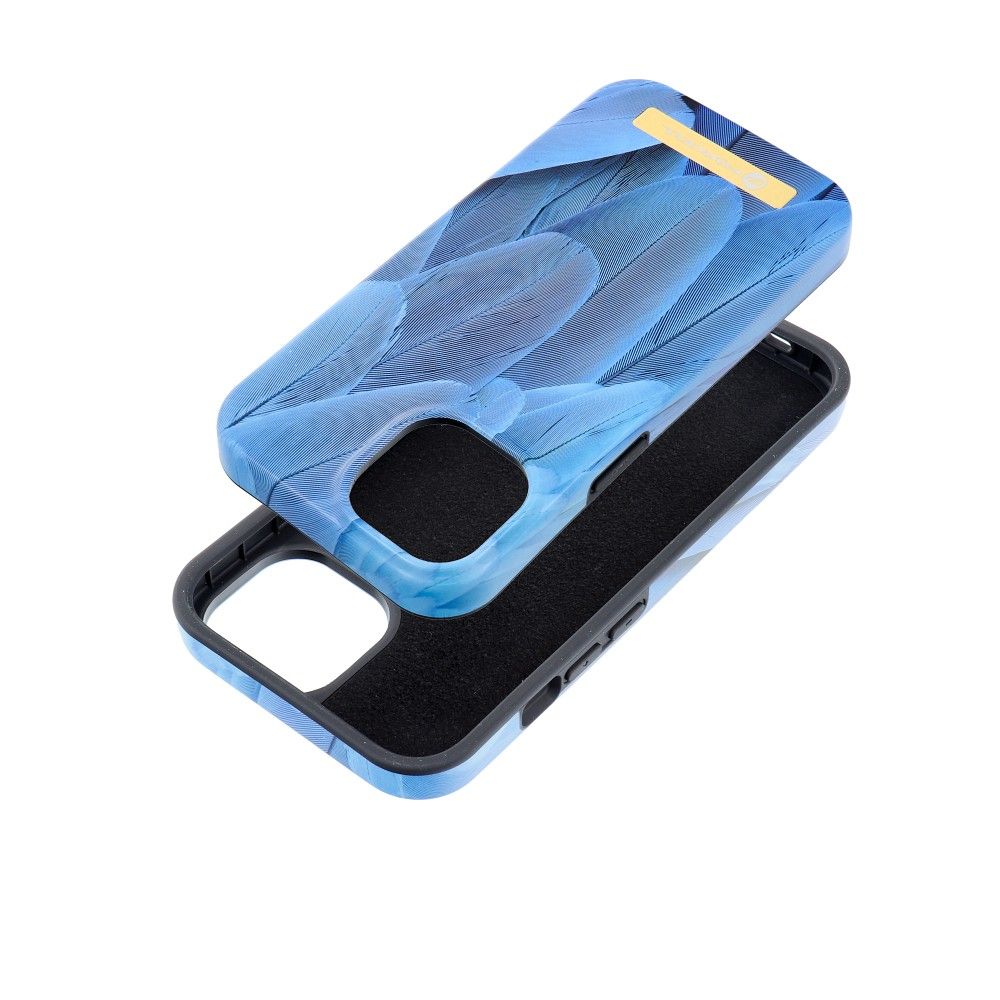 FORCELL F-PROTECT Mirage case compatible with MagSafe for IPHONE 15 blue bird
