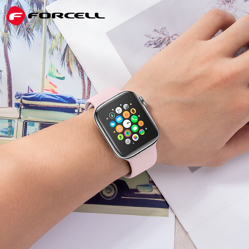 FORCELL F-DESIGN FA01 szíj Apple Watch 42/44/45/49mm púder homok