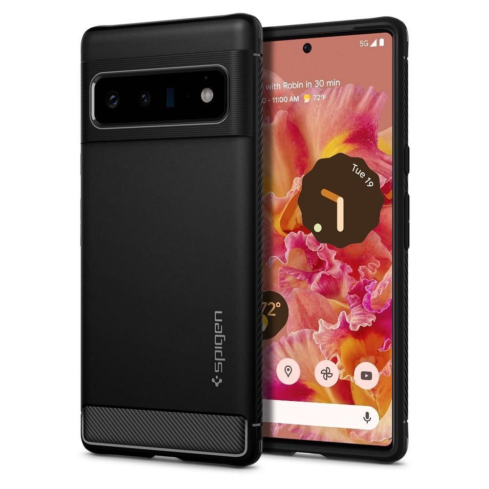 SPIGEN Rugged Armor for GOOGLE PIXEL 6 PRO matt fekete