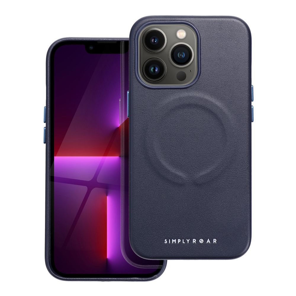 Roar Leather Mag Case – iPhone 13 Pro navy