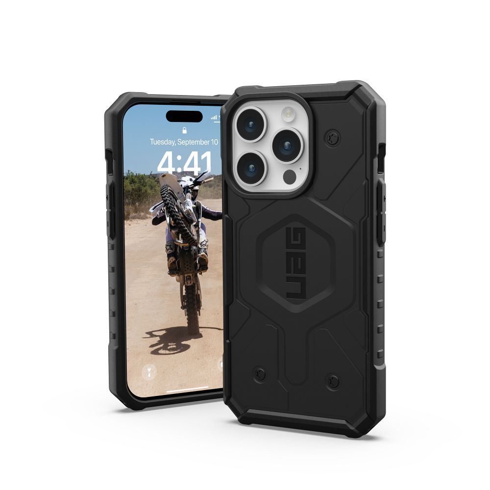 ( UAG ) Urban Armor Gear Pathfinder Magsafe kompatibilis IPHONE 15 PRO-hoz fekete